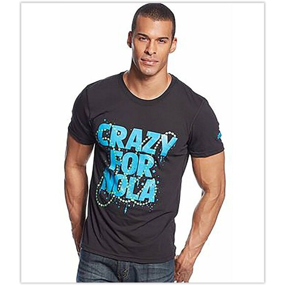 NWT adidas CRAZY FOR NOLA 2017 NBA ALL STAR GAME Climalite wicking tee black XL - Picture 1 of 5